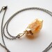 Raw Citrine Crystal Necklace - MEDIUM - Handmade Jewelry - Free Shipping in the US - Summer Fashion