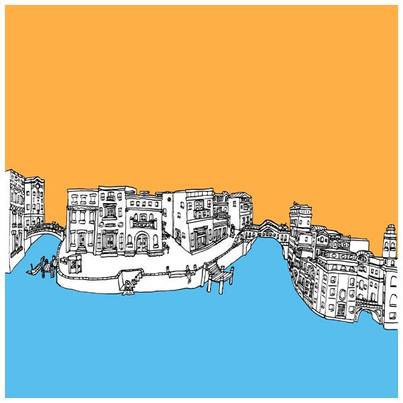 Fragment of Venice - Digital Print / Wall Art / Illustration
