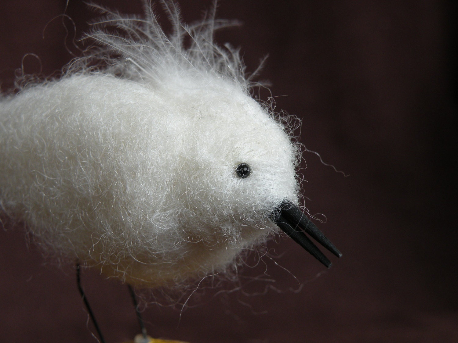 needle felted bird...