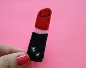 Lipstick Felt Brooch