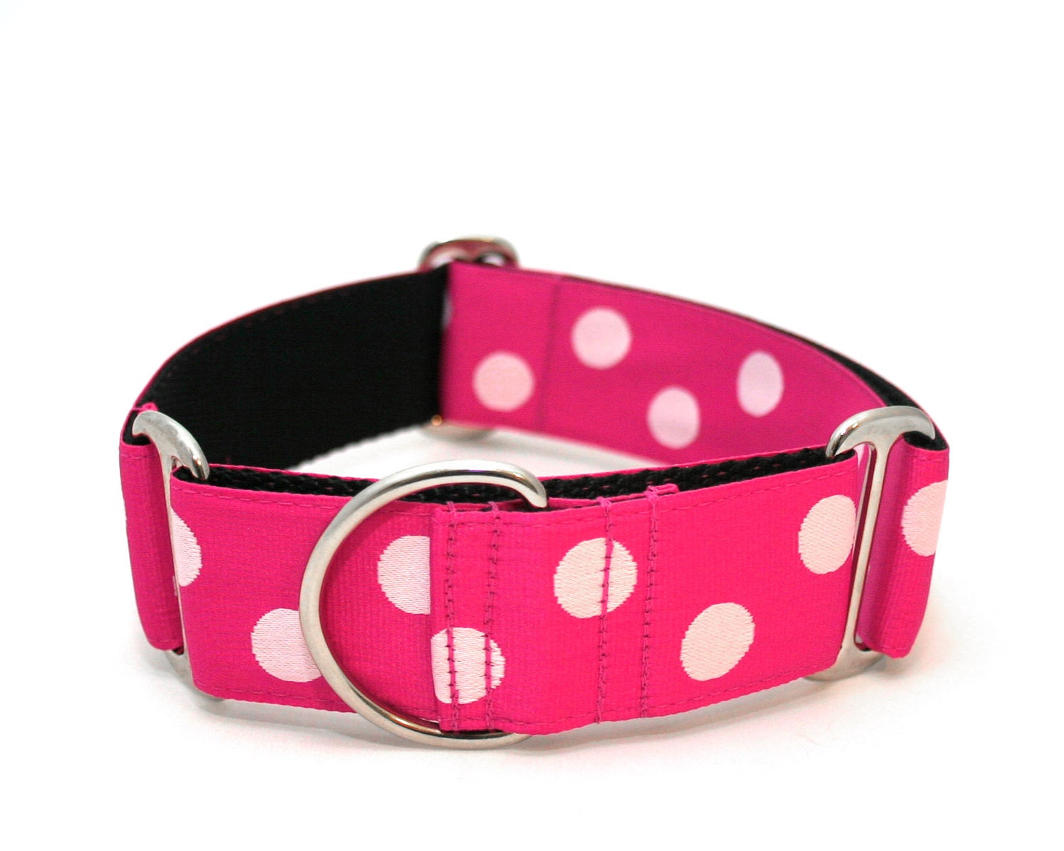 1.5" dog collar Lola wide buckle or martingale collar
