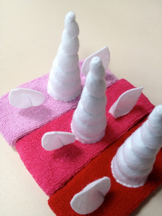 Unicorn Horn Sweatband - Pick your color Fantasy Headband - Cosplay Accessory