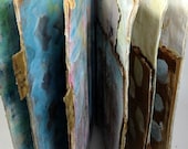 Altered Art Book / Journal Mixed Media Encaustic Artist Book "For Keep Sake" Altered Book Series