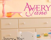 Custom Name Wall Decal - Children's Bedroom Nursery Wall Art - Sticker Decal - CM125B
