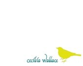 Bird Silhouette Personalized Stationary