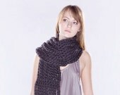 SALE - Spratters & Jayne Bunting Chain Scarf, wrap, crochet, chunky, knit, for women or men- Ready to Ship
