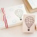 Hot Air Balloon and Little Cloud Rubber Stamp Set - Up, Up and Away - Fun Stamp To Color In - Scrapbook Cardmaking Gift Wrap