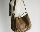 5th Anniversary 15% SALE - Daniel in Sahara  // Shoulder bag / Messenger / tote / Diaper bag / Handbag / For Her / new Mom / Women