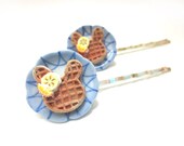 Bunny Waffle Bobby Pin