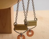Chandelier Dangle Earrings Long Dangles Hardware Jewerly Industrial Copper and Brass Hardware