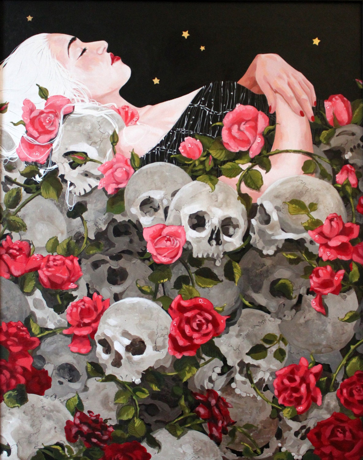 Set of 4 Mini-Prints 4" x 5" - Fairy Tale Heroines by Jonny Ruzzo