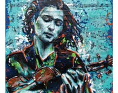Iva Bittová - Avant-Garde Violinist - 12 x 12 High Quality Art Print