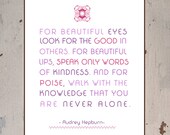 Inspiration Typography Art Print, Audrey Hepburn Quote -11X14 - Wall Quotes, Home Decor, Word Art, Gifts by Indigo Rain