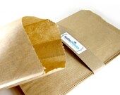Set of 50 - Printable DIY Flat Paper Gift Bags - 5 x 7 1/2 inches - Merchandise Paper Bags - Birthday Party, Wedding Favors, Treat Gift Bags