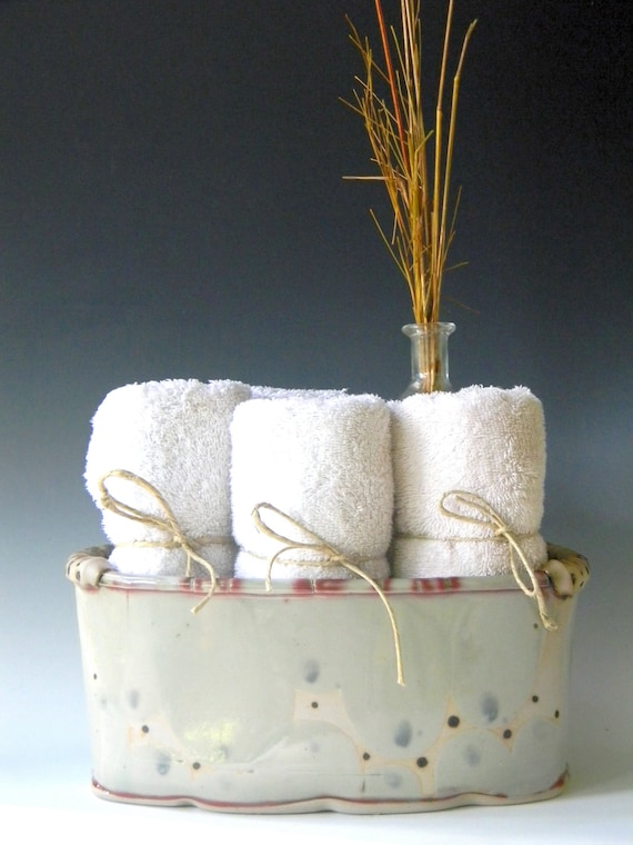 Hand Built Modern Rustic Home Decor - Large Container -  Accessory Caddy - FREE US SHIPPING