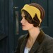 brown and gold cloche