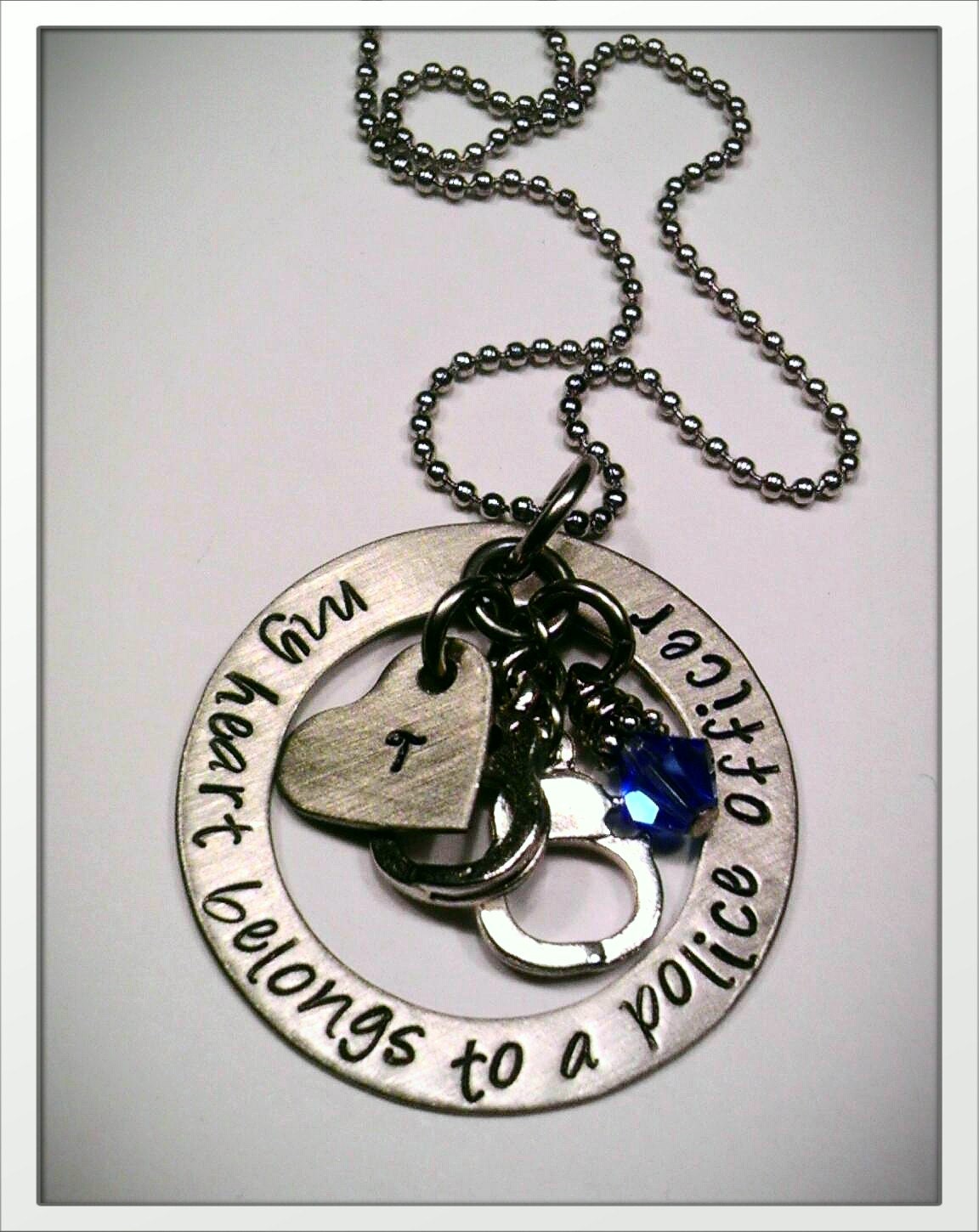 JBK My Heart Belongs to a Police Officer necklace