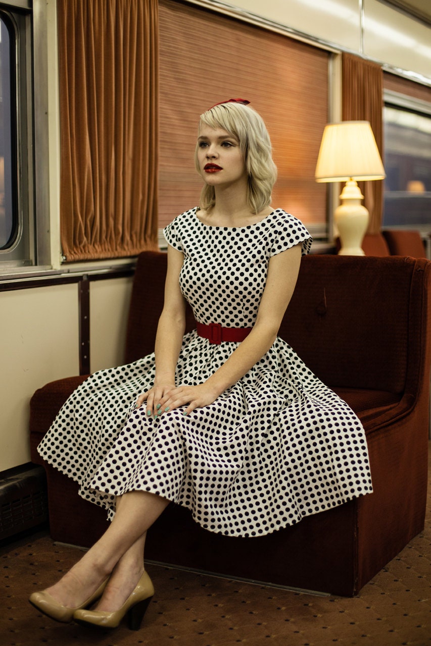 50's rockabilly dresses, retro style bridesmaids dress, modest clothing with sleeves - AMY style
