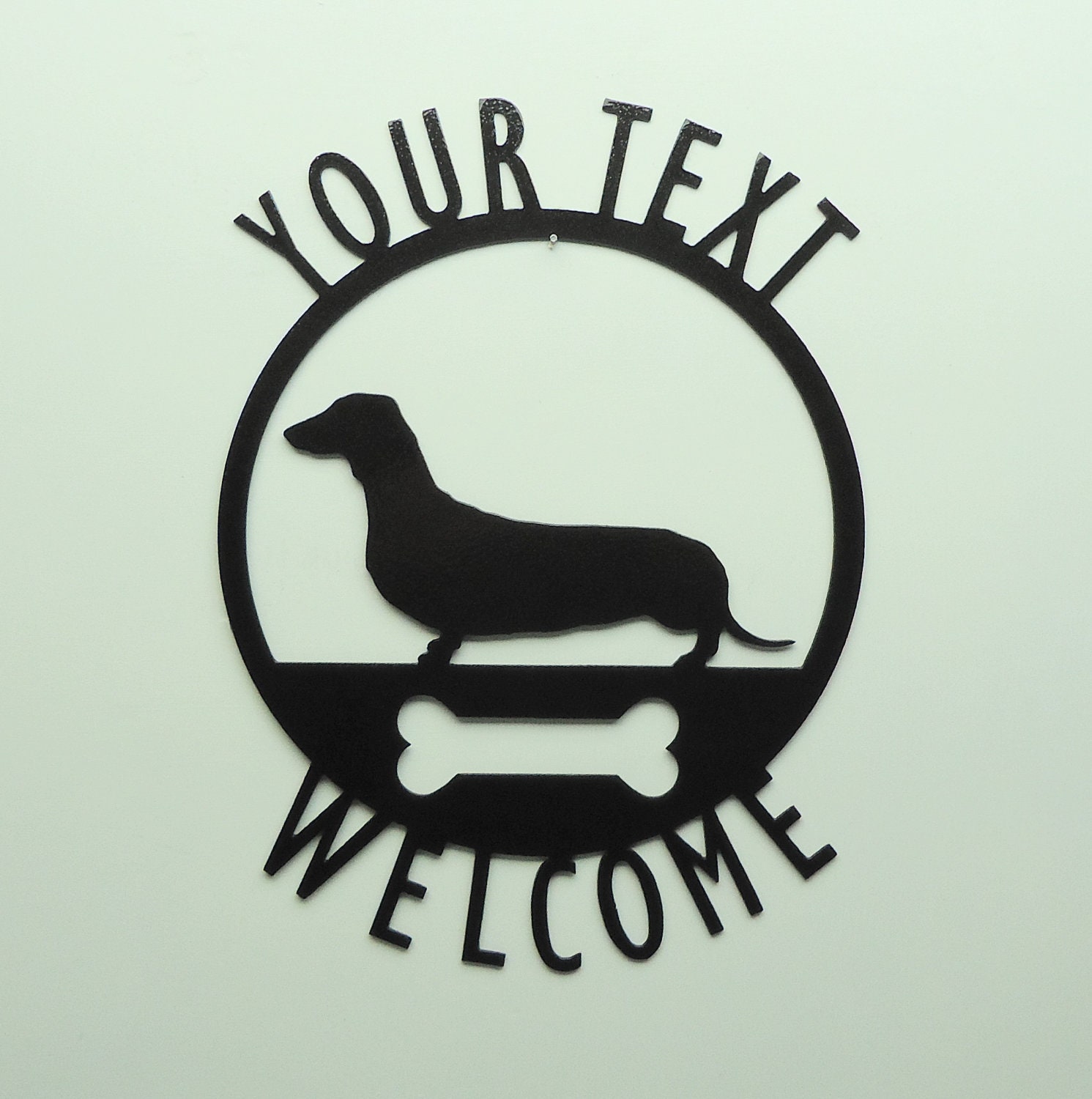 Personalized Dachshund Metal Art Sign - Free USA Shipping