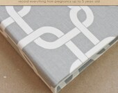 Baby Book (Pregnancy - 5 years) - Grey and White Squares (134 designed journaling pages & personalization with every album)