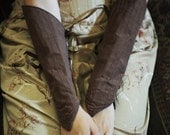 Brown Cloth Arm Bracers Vanguards Reniassance Fantasy Elven Costume