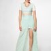 Two-Tone Cropie and Overlay Mini Skirt