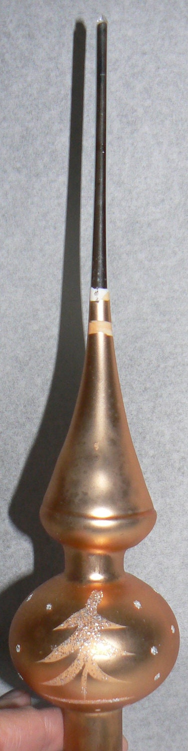 Vintage 1950s Bavarian Mercury Glass Christmas Tree Topper made in Bavaria