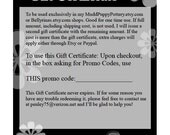 Gift Certificate for 10 Dollars