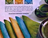 Retro 60's Kleenex Dinner Napkins Advertisement