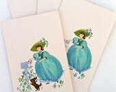 12 Vintage Thank You Cards