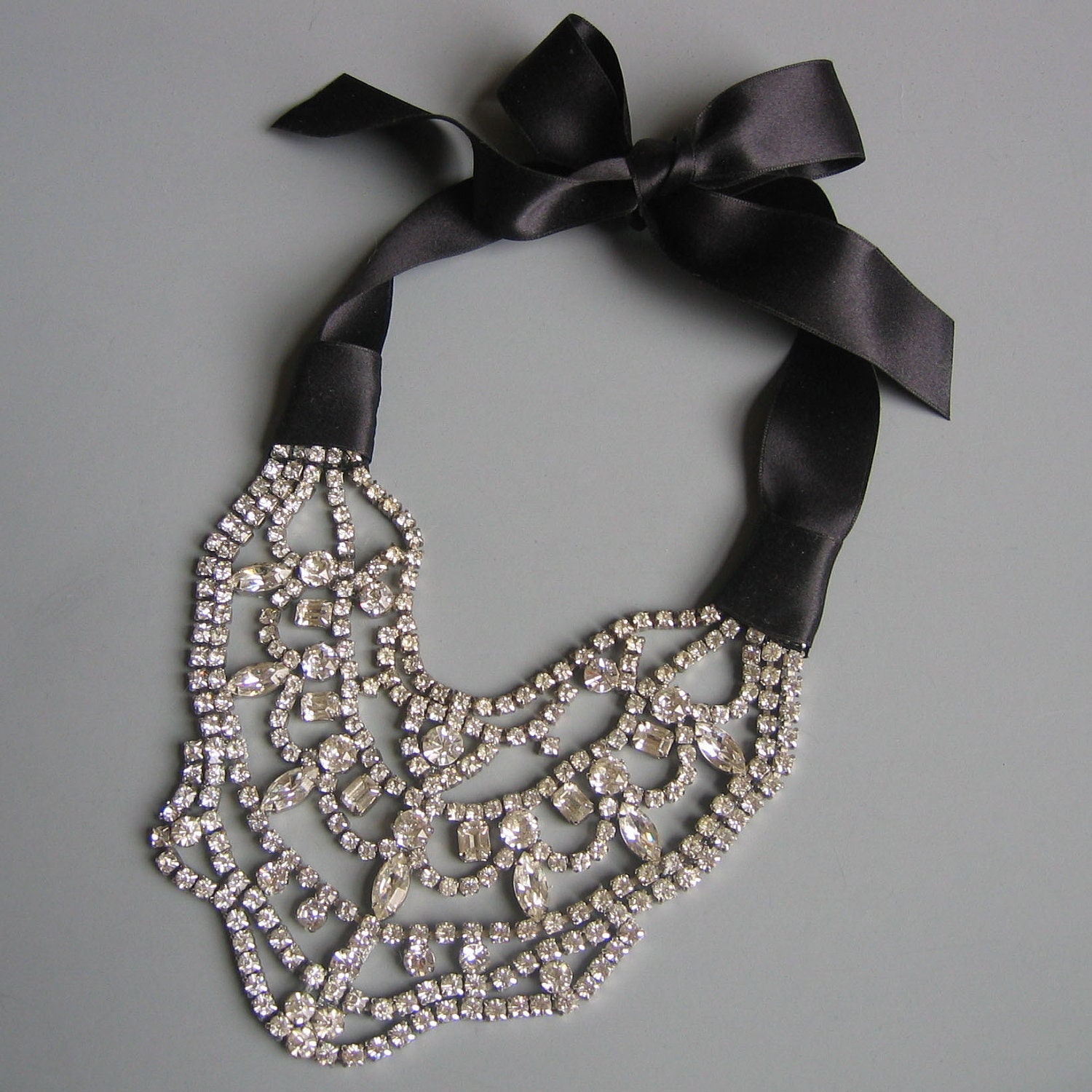 J' Adore Rhinestone Statement Bib - Made to Order