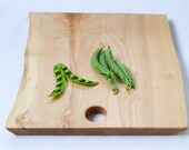 Wood Cutting Board, Natural Edge Salvaged Maple 882, Ready to Ship