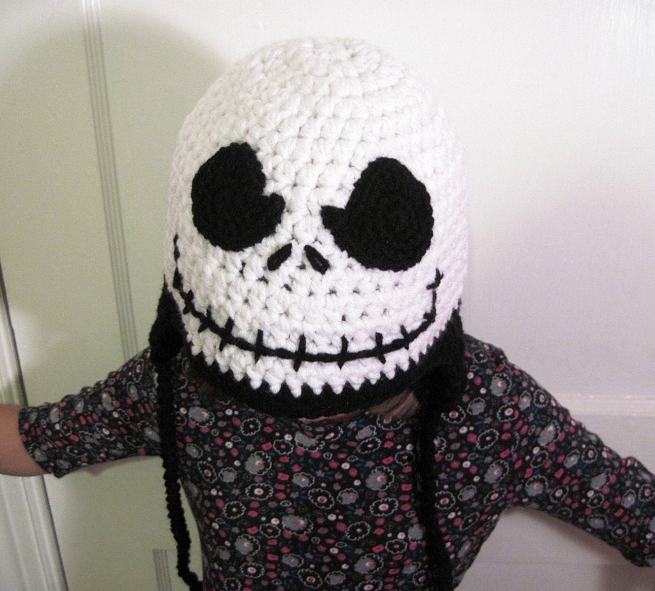 Jack Skellington Hat Fandom Pumpkin King with Evil Smile and Earflaps