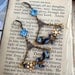 We Picked Flowers in the Alps, Vintage Austrian Enamel and Rhinestone flower Assemblage Earrings