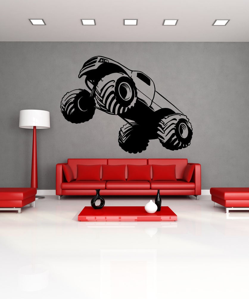 Vinyl Wall Decal Sticker Monster Truck Launch OSMB592s