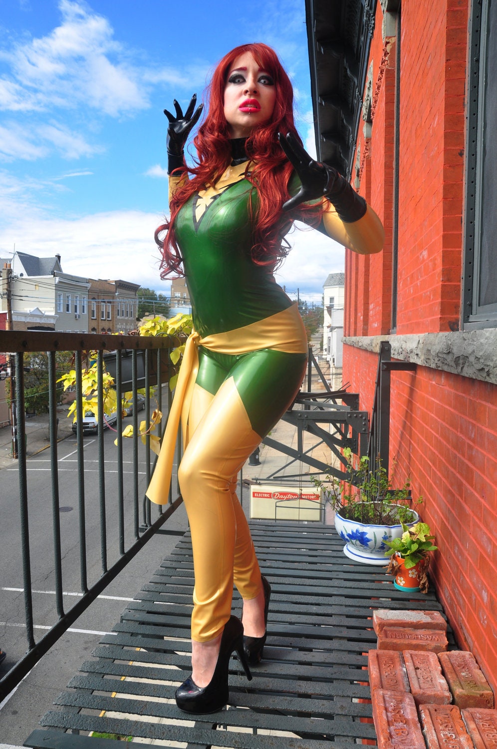 Latex Cosplay: Jean Grey Phoenix from X-Men - Marvel Comics