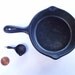 Frying Pan Pendant - Handmade Silver or Cast Iron Pan