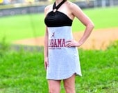 One of a Kind Gameday Dress made w/ Alabama Tshirt - Small FREE SHIPPING