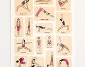 Yoga Girls Print