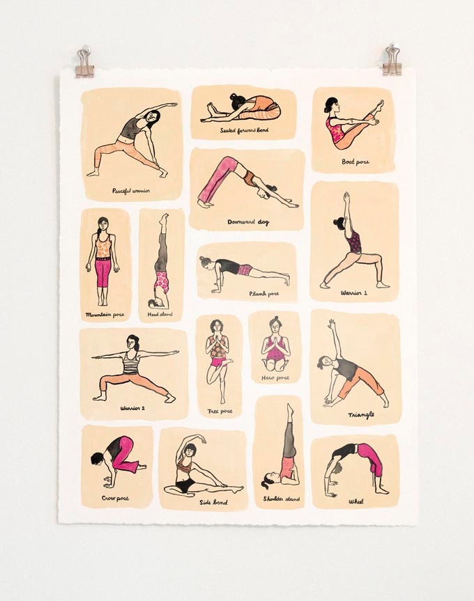 Yoga Girls Print