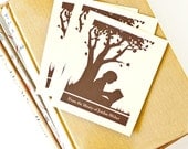 Personalized Bookplates, Custom Bookplate Sticker // SWEET SILHOUETTE