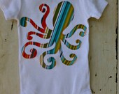 Onesie with Octopus - Nautical Theme- Boy or Girl