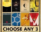 Choose any 3 posters from the Geekerie - Any three 11x17 prints.