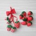 red strawberry pincushion // ornament