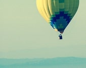 Travel Photography Hot Air Balloon Aero Adventure Hues Pastels  wall art 4x6 fine art photography print