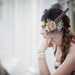 Emma Feather Fascinator Headband Prom Bridal Millinery Flower Wedding Mustard Yellow Ribbon