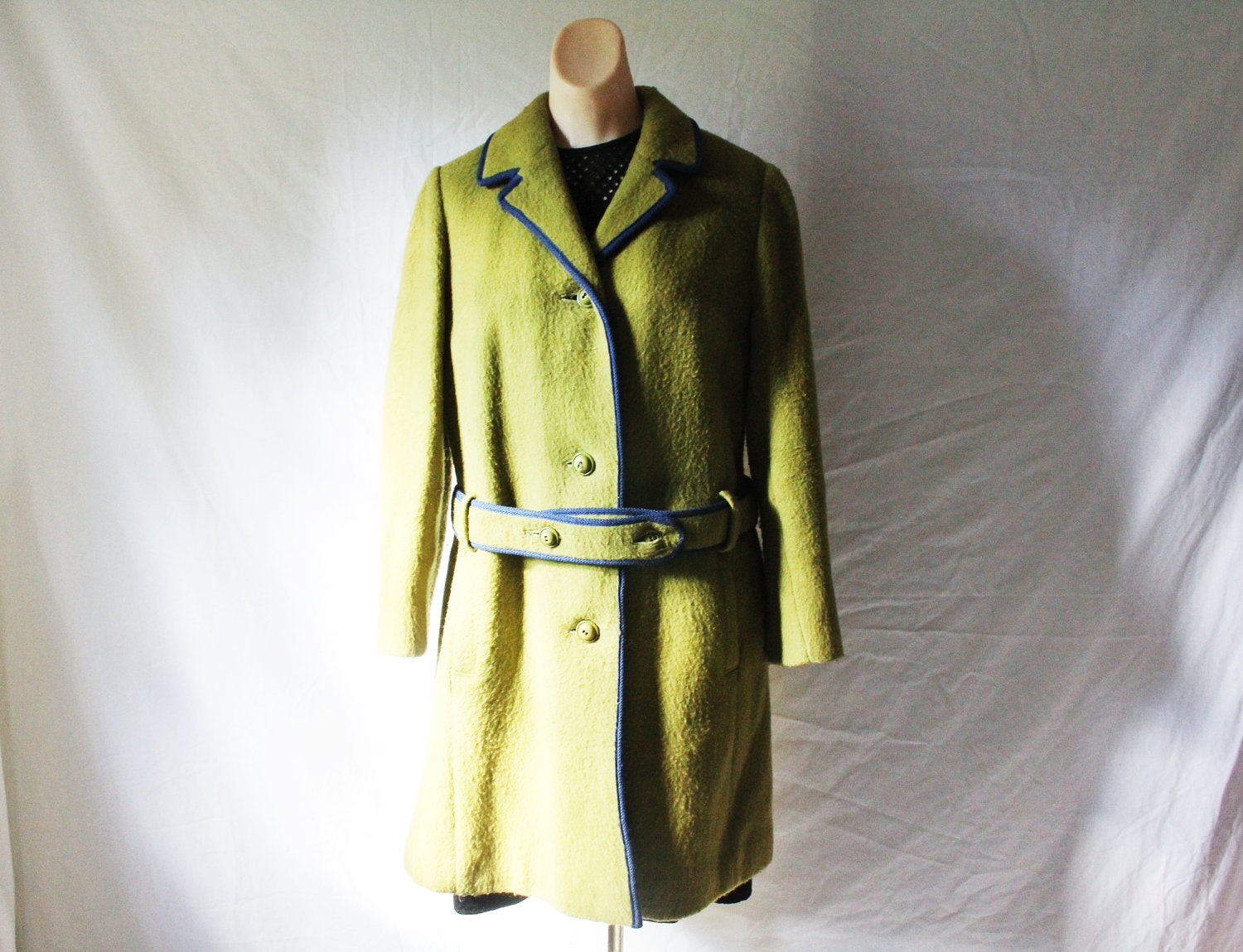 1960 Moss Green Winter Coat