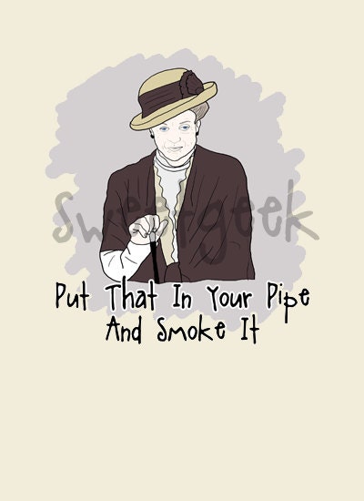 Downton Abbey Dowager Countess Card