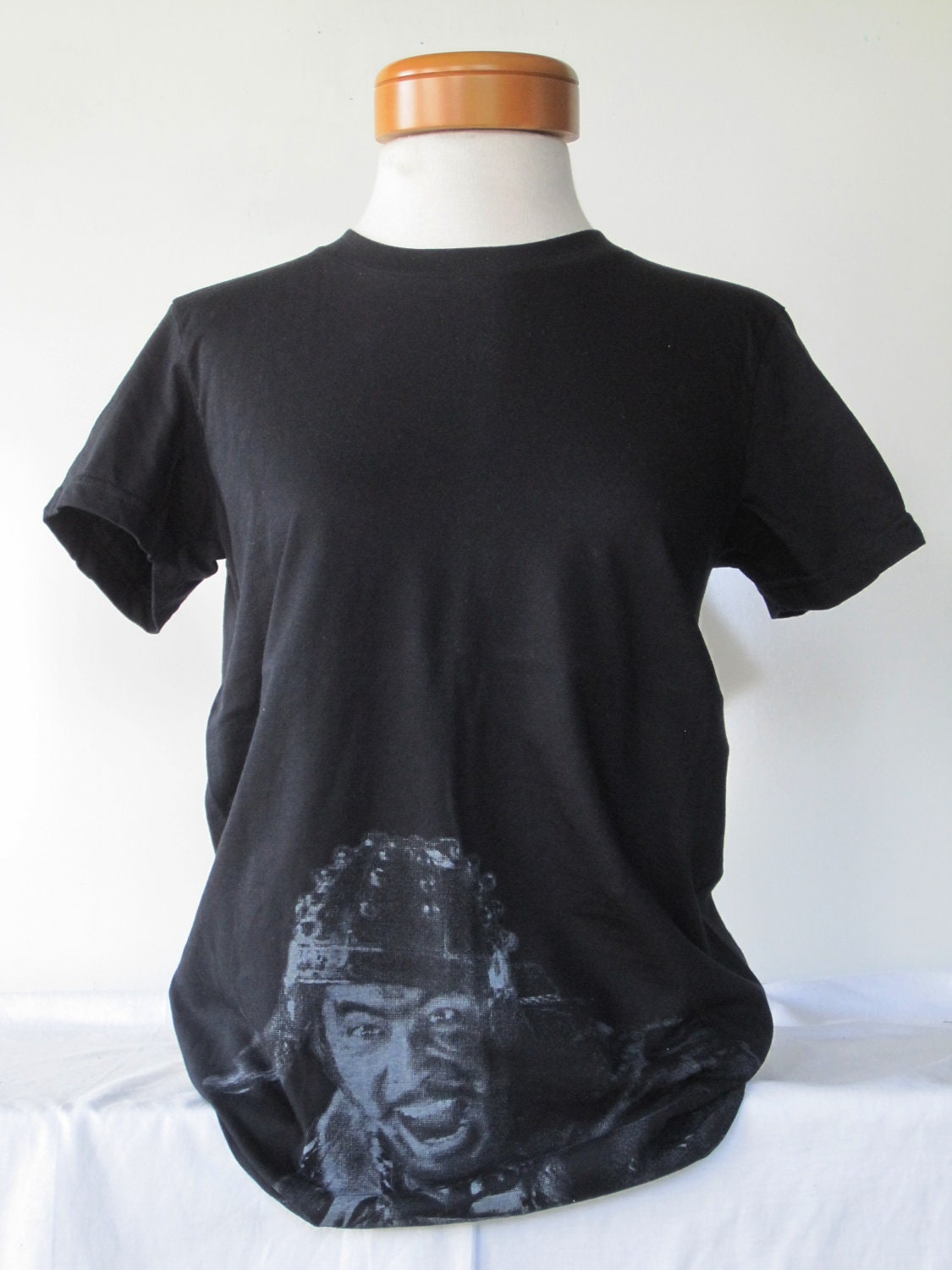 Kikuchiyo Tee in Black Ladies American Apparel Hand Screen Printed Tshirt