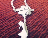 Banksy Balloon Girl Necklace - Graphmagics